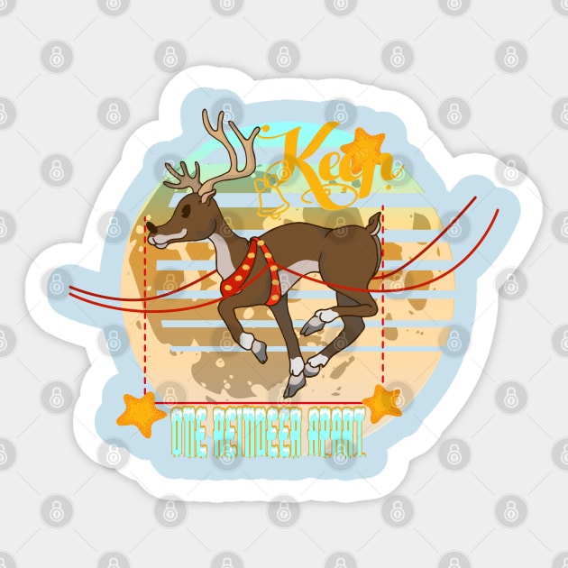 Keep One Reindeer Apart Sticker by MisconceivedFantasy